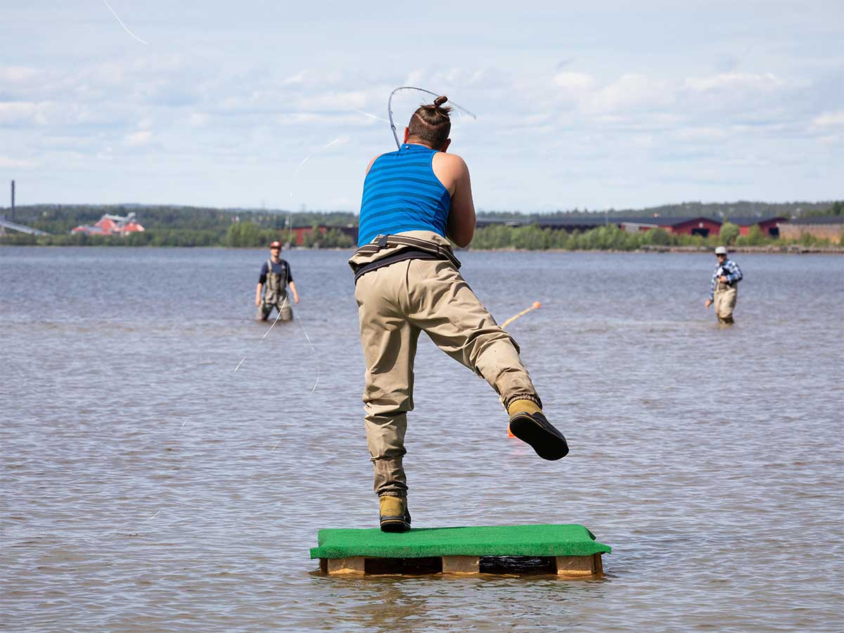 Casting på sjön Casting på sjön